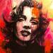 Painting Marilyn by Mestres Sergi | Painting Pop-art Pop icons Graffiti Acrylic