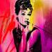 Painting Audrey’s at Tiffanys by Mestres Sergi | Painting Pop-art Pop icons Graffiti Acrylic