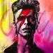 Painting Bowie by Mestres Sergi | Painting Pop-art Pop icons Graffiti Acrylic