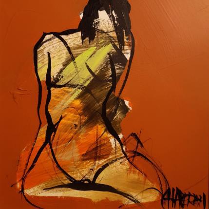 Painting Printemps 1 by Chaperon Martine | Painting Figurative Acrylic Nude, Pop icons