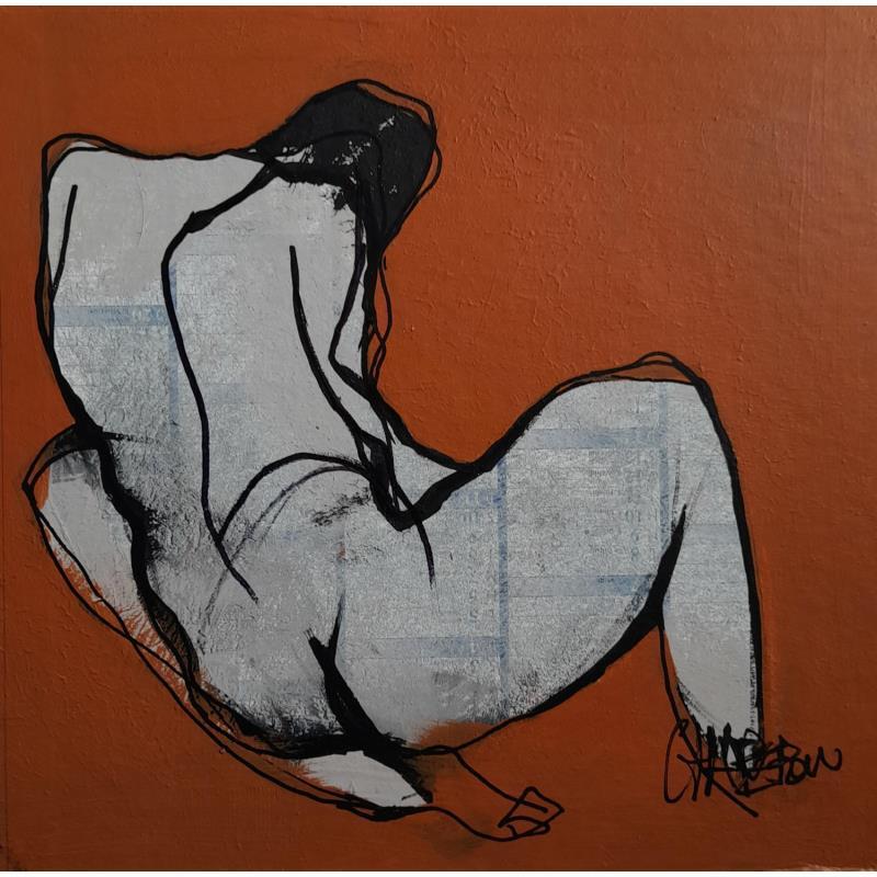 Painting Le temps passe 2 by Chaperon Martine | Painting Figurative Nude Acrylic