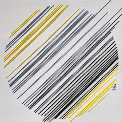 Painting Filichroma 49 by Pinsard Marine | Painting Subject matter Textile Minimalist