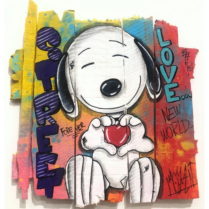 Peinture Love par Molla Nathalie  | Tableau Pop-art Icones Pop Acrylique Posca