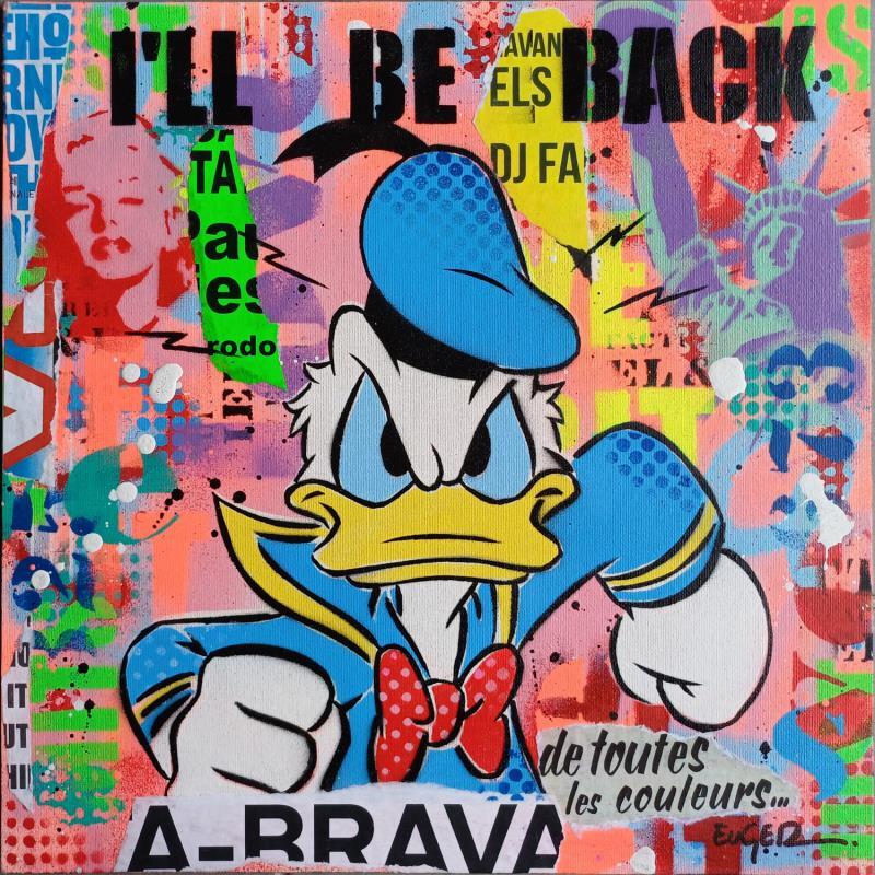 Painting I'LL BE BACK by Euger Philippe | Painting Pop-art Pop icons Acrylic Gluing