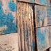 Gemälde Teotihuacan  von Bauquel Véronique | Gemälde Abstrakt Minimalistisch Holz Metall Collage Harz