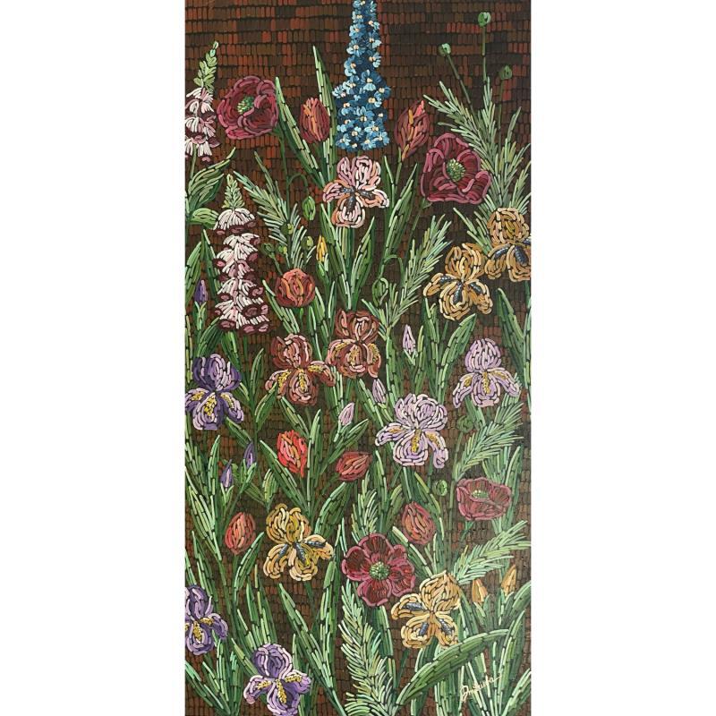 Gemälde Blooming garden von Dmitrieva Daria | Gemälde Impressionismus Natur Acryl