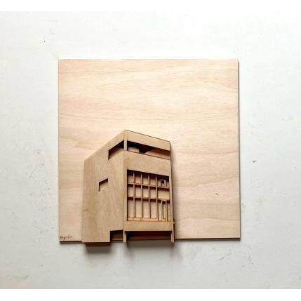 Peinture Maison de Verre par Plyconic | Tableau