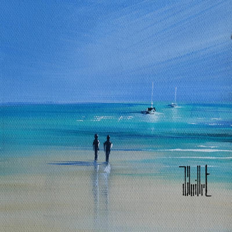 Painting Nos bons moments by Guillet Jerome | Painting Figurative Marine Oil