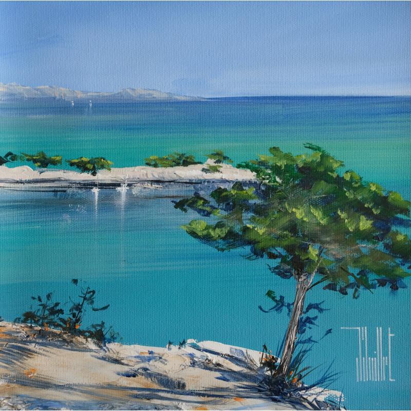 Painting Calanques de cassis by Guillet Jerome | Painting Figurative Marine Oil