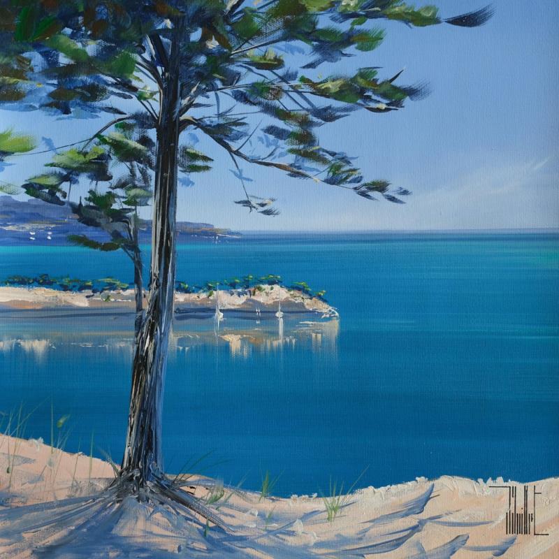 Painting Calanques de Cassis by Guillet Jerome | Painting Figurative Oil Marine