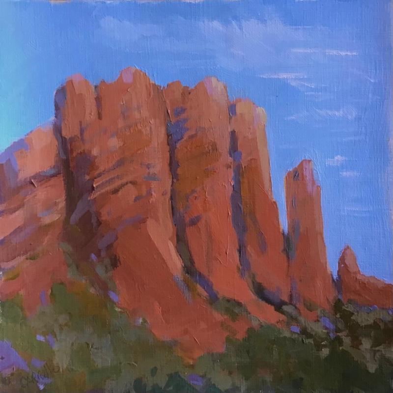 Painting Glorious Sedona by Carrillo Cindy  | Painting Figurative Landscapes Oil