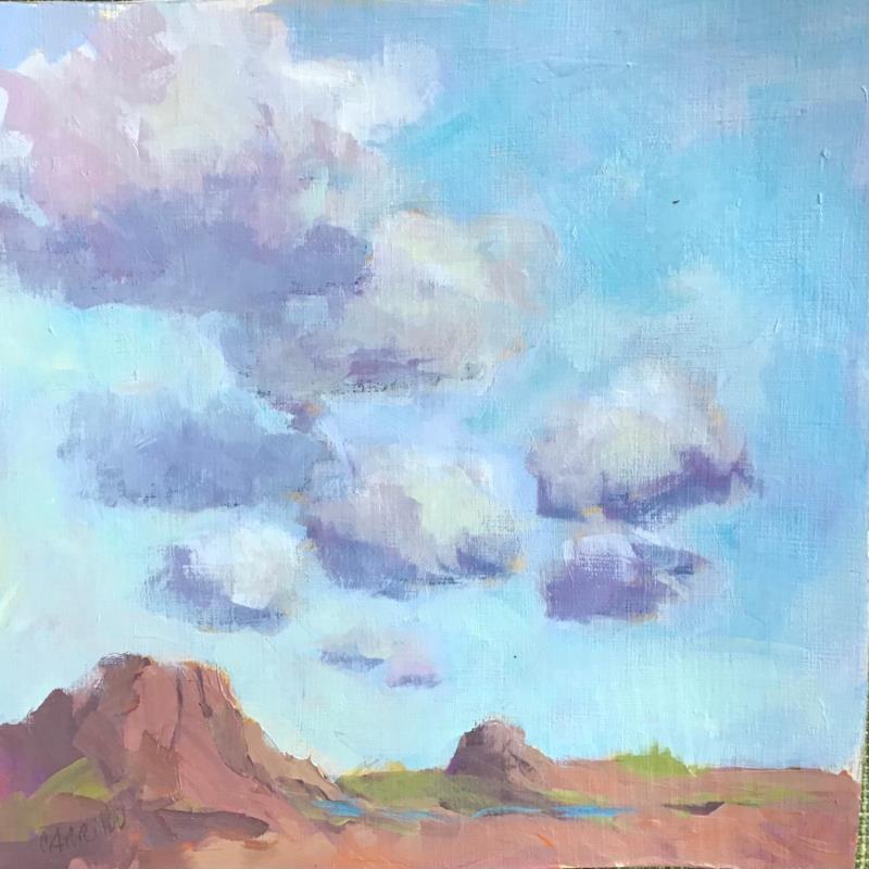 Painting Cloud Waltz by Carrillo Cindy  | Painting Figurative Landscapes Oil