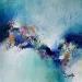 Gemälde Immersion von Dupetitpré Roselyne | Gemälde Abstrakt Minimalistisch Acryl