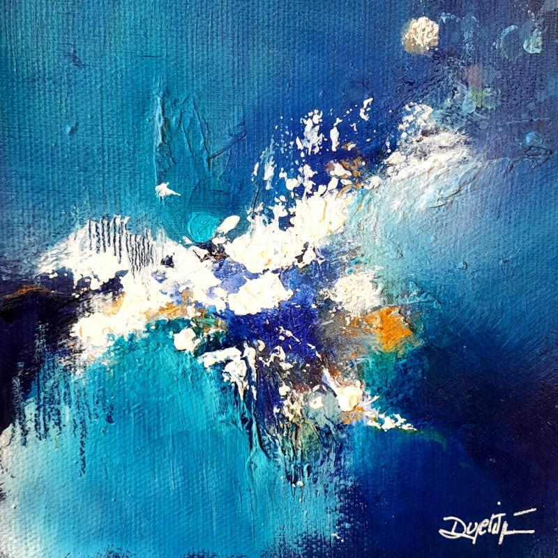 Painting Juillet by Dupetitpré Roselyne | Painting Abstract Minimalist Acrylic