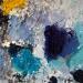 Painting Flocons bleus by Dupetitpré Roselyne | Painting Abstract Minimalist Acrylic