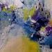 Painting Farandole by Dupetitpré Roselyne | Painting Abstract Minimalist Acrylic