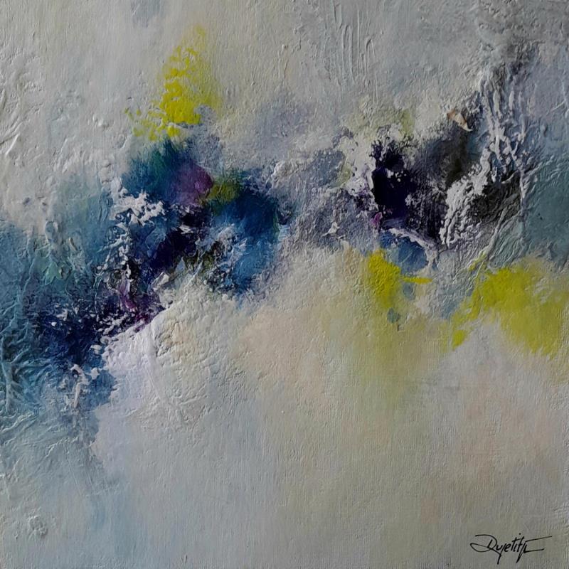 Painting Entre nous by Dupetitpré Roselyne | Painting Abstract Acrylic Minimalist