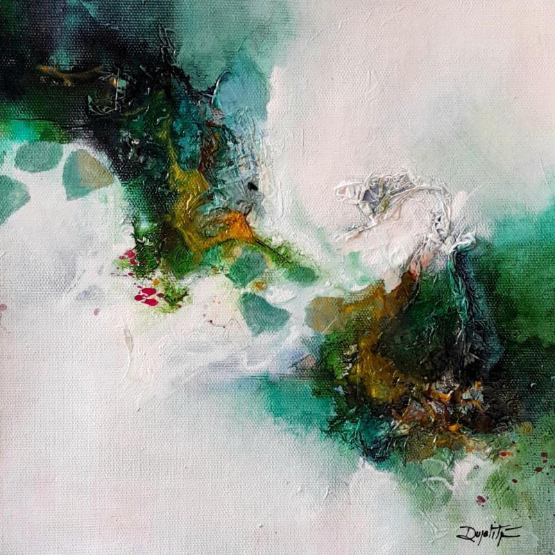 Painting Là haut by Dupetitpré Roselyne | Painting Abstract Minimalist Acrylic