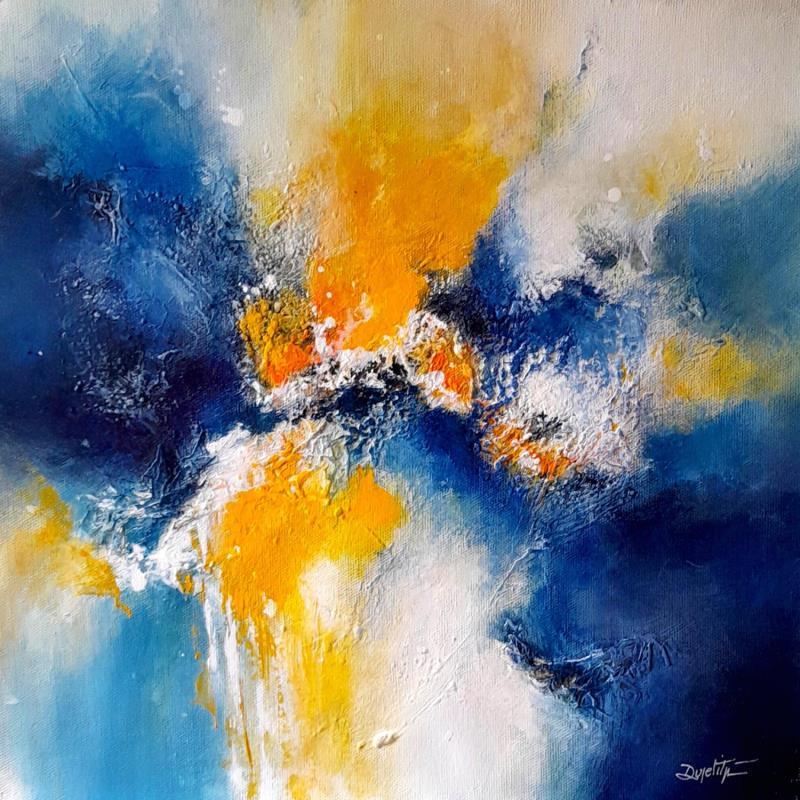 Painting Atmosphère by Dupetitpré Roselyne | Painting Abstract Minimalist Acrylic