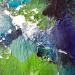 Painting Bleu fugitif by Dupetitpré Roselyne | Painting Abstract Minimalist Acrylic