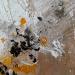 Peinture De neige et d'or par Dupetitpré Roselyne | Tableau Abstrait Minimaliste Acrylique