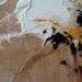 Peinture De neige et d'or par Dupetitpré Roselyne | Tableau Abstrait Minimaliste Acrylique