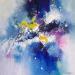 Painting C'est si joyeux by Dupetitpré Roselyne | Painting Abstract Minimalist Acrylic