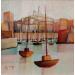 Gemälde Le vieux port von Burgi Roger | Gemälde Figurativ Acryl