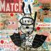 Peinture Snoopy snorkling par Kikayou | Tableau Pop-art Icones Pop Graffiti Acrylique Collage