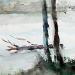 Gemälde Un dimanche au bord de la Loire von Gutierrez | Gemälde Impressionismus Landschaften Aquarell