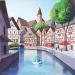 Painting AN203 ALSACE  by Burgi Roger | Painting Figurative Urban Marine Architecture Acrylic