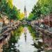 Painting The soul of Amsterdam - Zuiderkerk's splendor by Rodrigues Bené | Painting Figurative Urban Acrylic