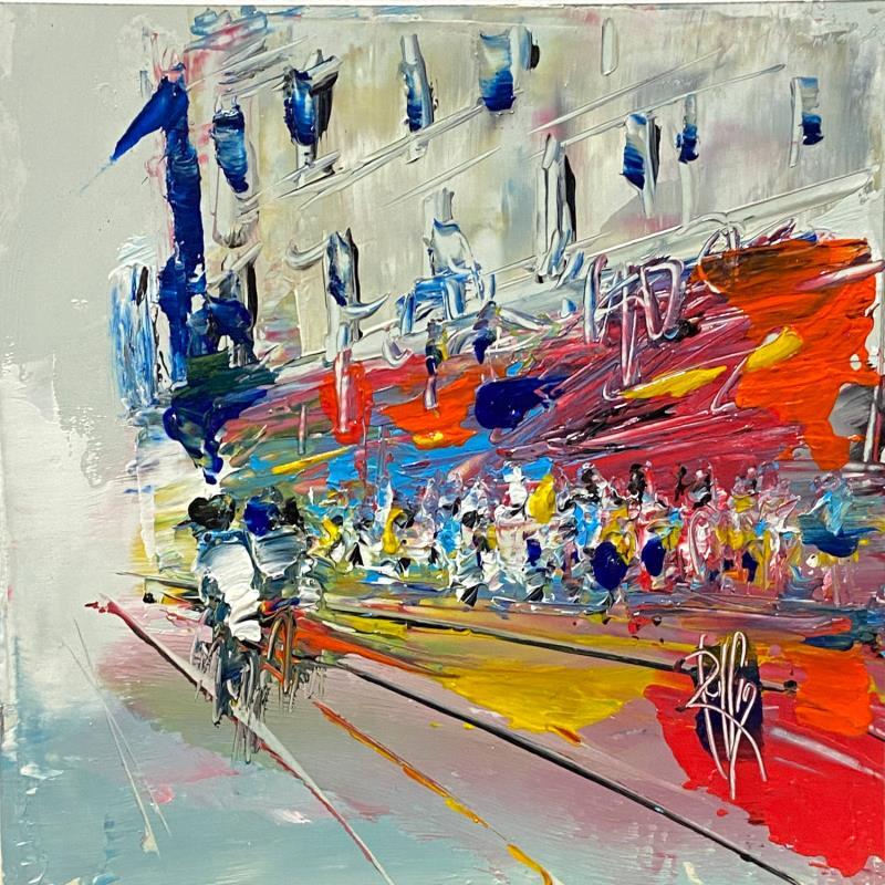 Painting Sur le port by Raffin Christian | Painting Figurative Urban Oil