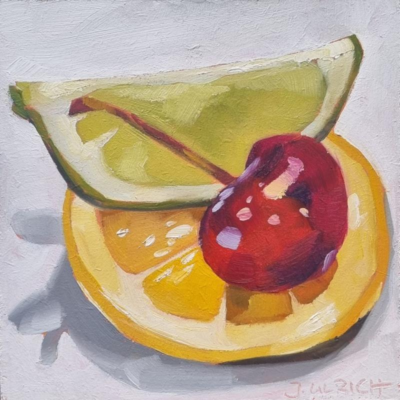 Peinture funny citrus no.1 par Ulrich Julia | Tableau Figuratif Bois, Huile