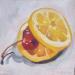 Peinture funny citrus no.3 par Ulrich Julia | Tableau Figuratif Bois Huile