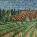 Painting Vineyards 1 by Dmitrieva Daria | Painting Impressionism Landscapes Nature Acrylic