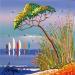 Painting Naissance du bonheur by Fonteyne David | Painting Figurative Landscapes Marine Acrylic