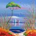 Painting Le joli parasol by Fonteyne David | Painting Figurative Landscapes Marine Nature Acrylic