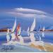 Peinture Du vent dans les voiles par Fonteyne David | Tableau Figuratif Marine Acrylique