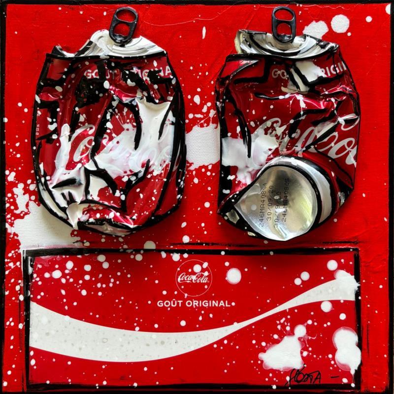 Painting COKE ONLY by Costa Sophie | Painting Pop-art Acrylic Gluing Upcycling