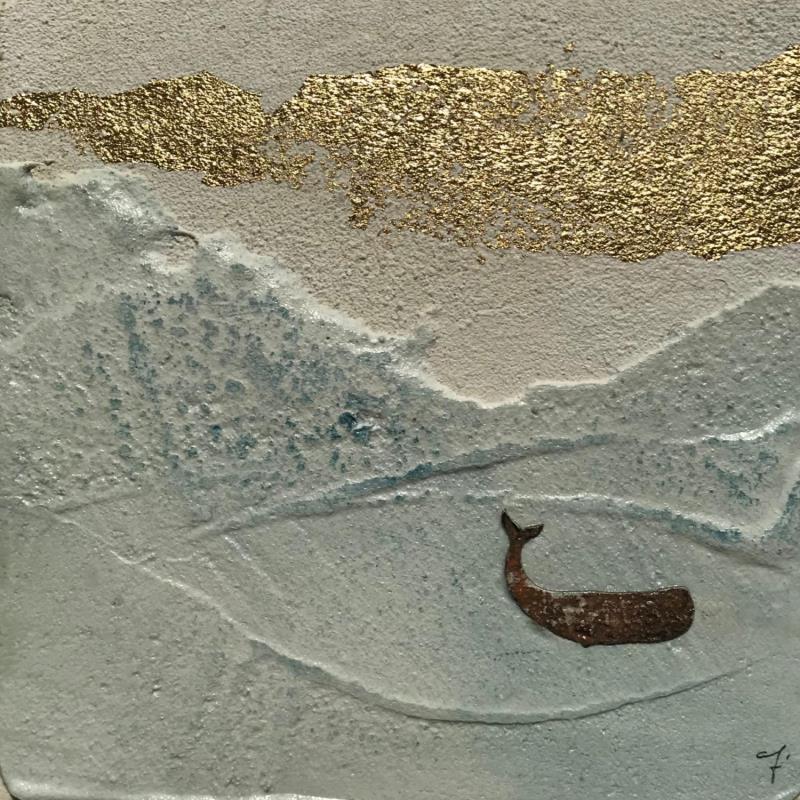 Gemälde SERENO von Roma Gaia | Gemälde Materialismus Minimalistisch Acryl Sand