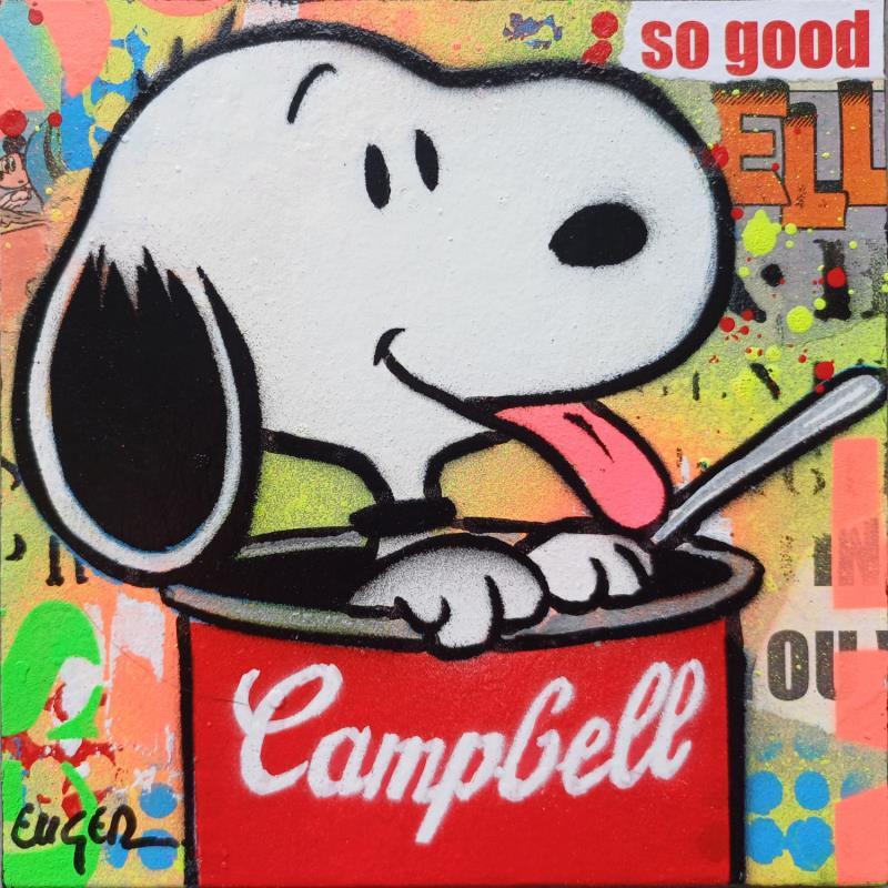 Painting SO GOOD CAMPBELL by Euger Philippe | Painting Pop-art Pop icons Acrylic Gluing