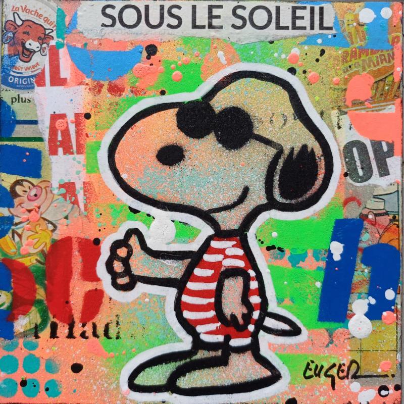 Painting SOUS LE SOLEIL by Euger Philippe | Painting Pop-art Acrylic, Gluing Pop icons