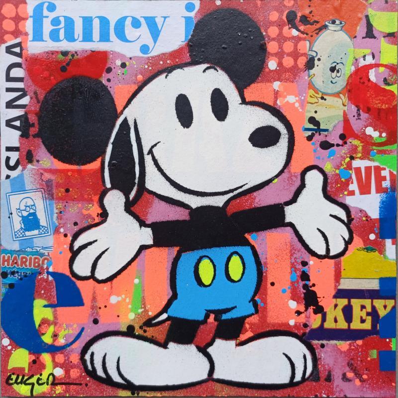 Gemälde FANCY von Euger Philippe | Gemälde Pop-Art Pop-Ikonen Acryl Collage
