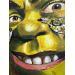 Peinture Shrek par Caizergues Noël  | Tableau Pop-art Icones Pop Acrylique Collage