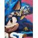 Painting Sonic by Caizergues Noël  | Painting Pop-art Pop icons Acrylic Gluing