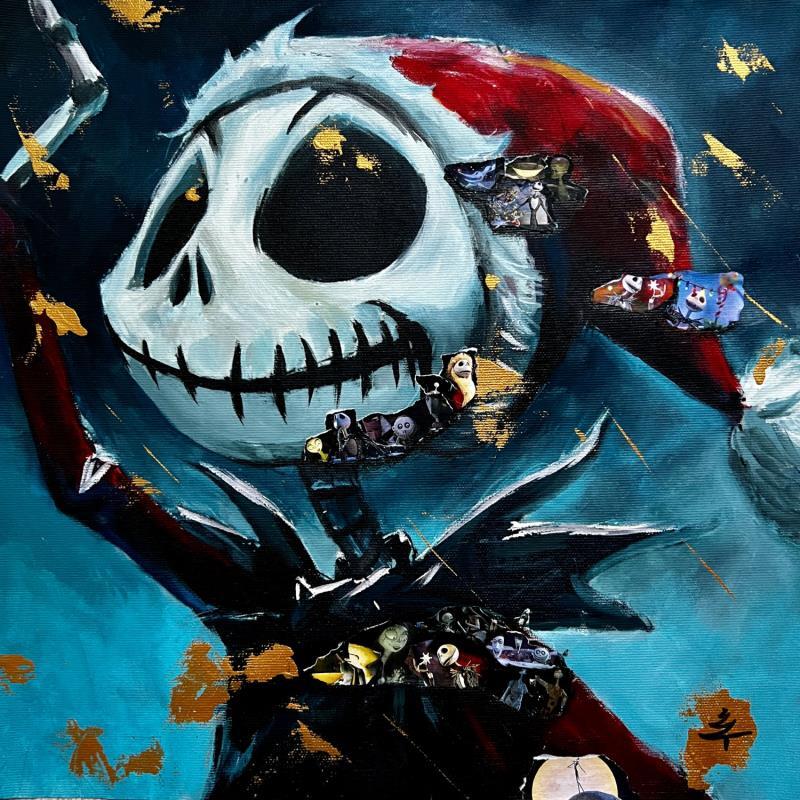 Peinture Mr Jack par Caizergues Noël  | Tableau Pop-art Icones Pop Acrylique Collage