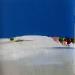Painting Douceur d'hiver 1 by Hirson Sandrine  | Painting Abstract Landscapes Nature Minimalist Oil