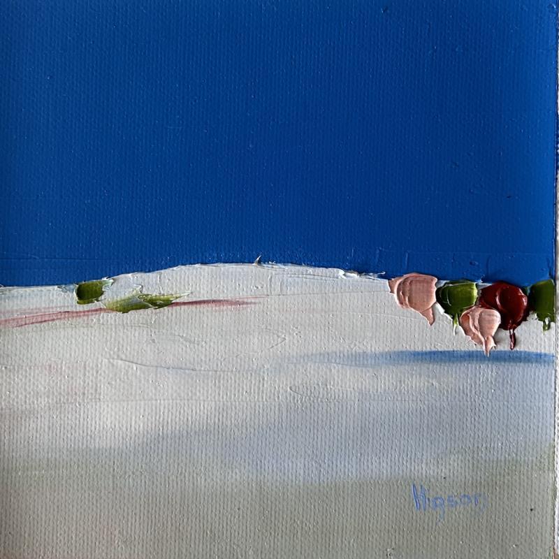Painting Douceur d'hiver 1 by Hirson Sandrine  | Painting Abstract Oil Landscapes, Minimalist, Nature