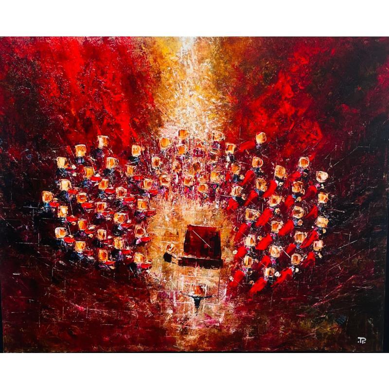 Painting Concert Baroque Rouge by Reymond Pierre | Painting Figurative Oil